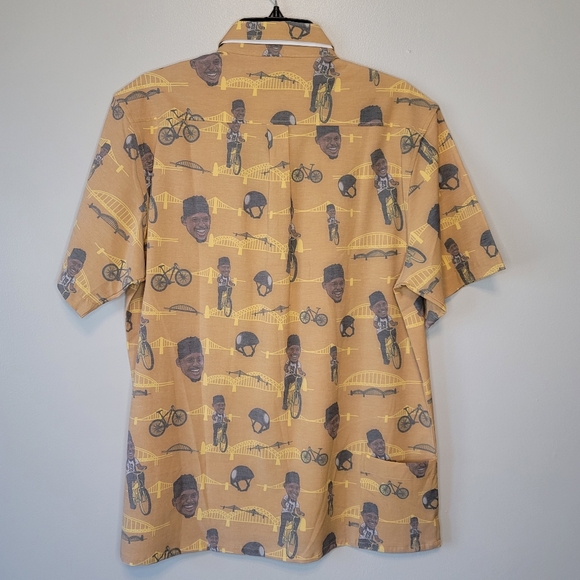 Shinesty x NFLPA Juju Smith-Schuster Button Down Shirt Pittsburgh - Picture 2 of 10